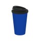 Kaffeebecher Premium Deluxe - standard-blau PP/schwarz